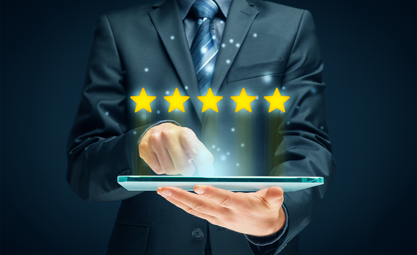 How to nail cutomer service- Digital tablet user give five stars in his review and feedback.