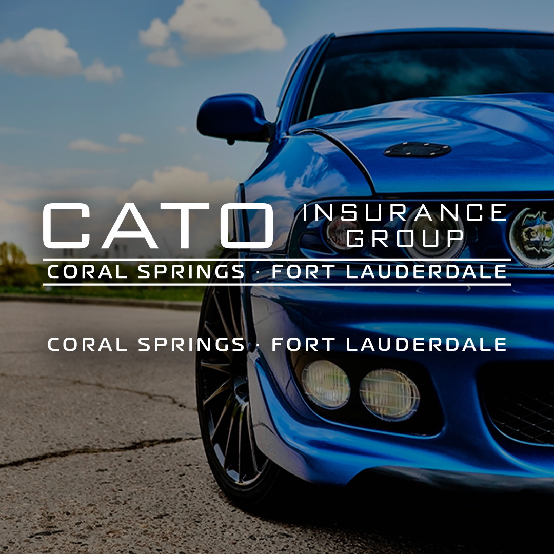 muscle car and cato insurance logo